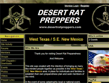 Tablet Screenshot of desertratpreppers.com